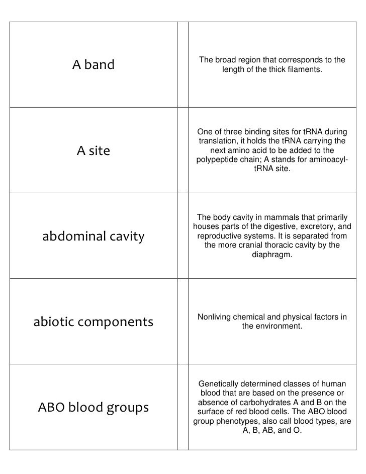 Biology Flash Playing cards Component I photograph regarding Amino Acid Flashcards Printable named Biology Flash Playing cards Component I